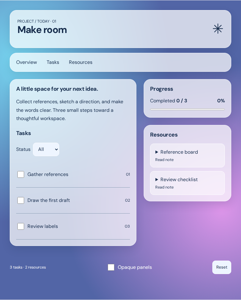 Explore the same project workspace