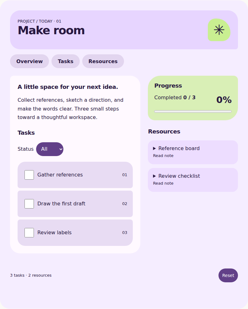 Explore the same project workspace