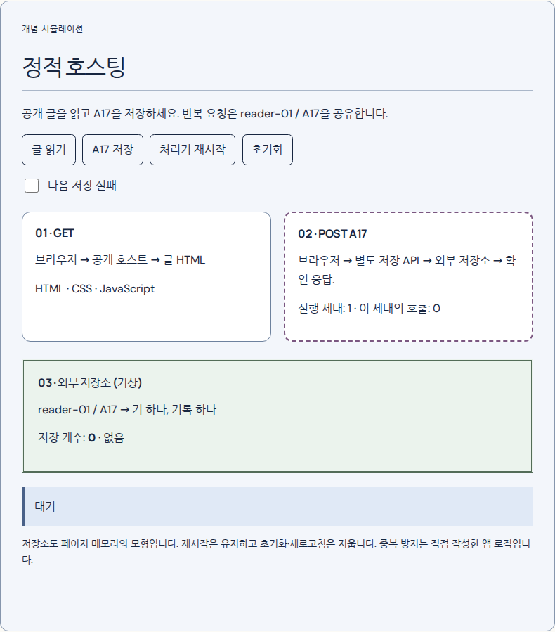 정적 파일과 별도 API